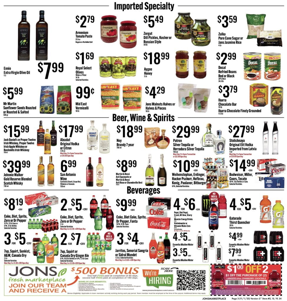 Jon's weekly ad circular