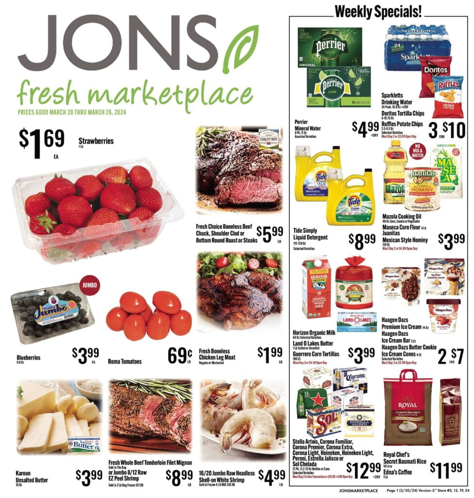 Current jon's weekly ads