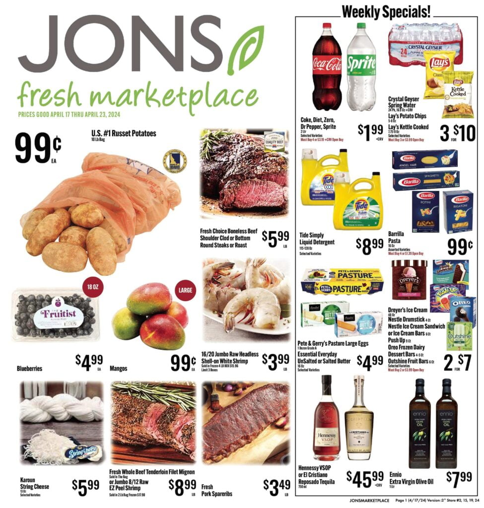 Jons weekly ads flyer