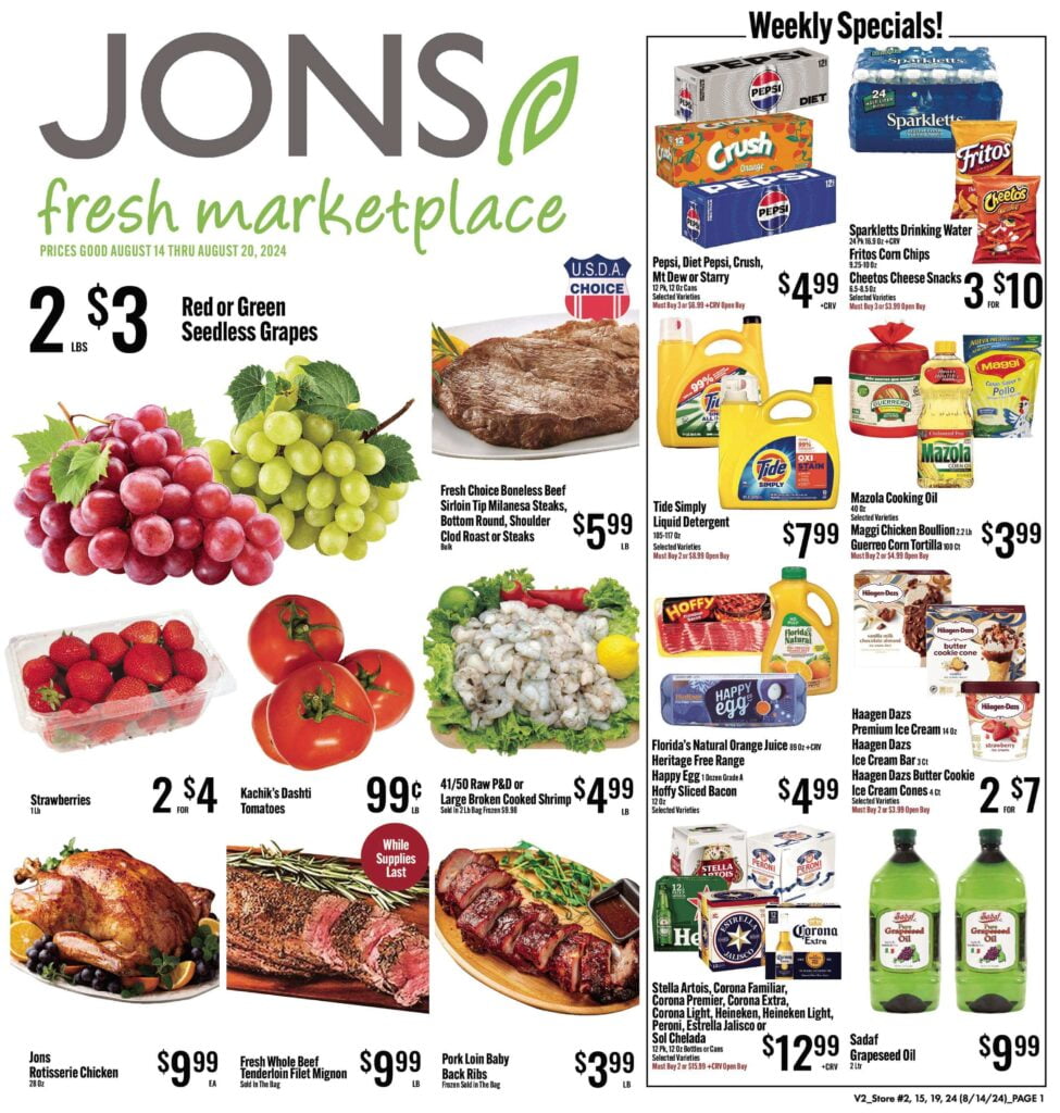 Jon's weekly ads specials