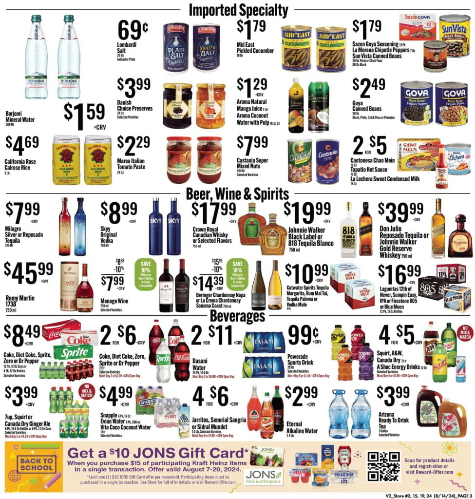 Jon's weekly ads specials