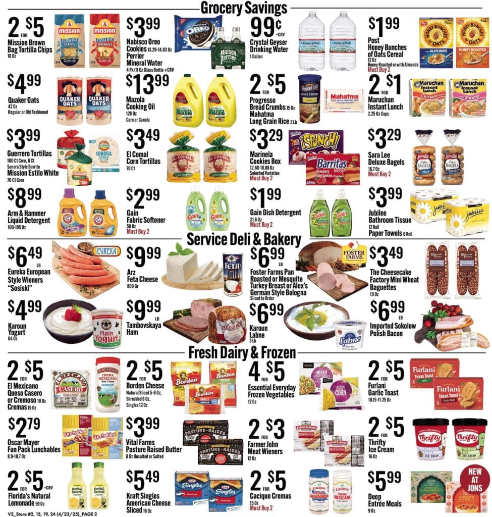 2 jons market weekly ad