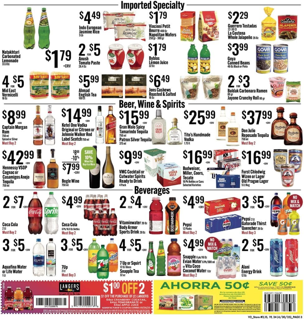 3 jons weekly specials