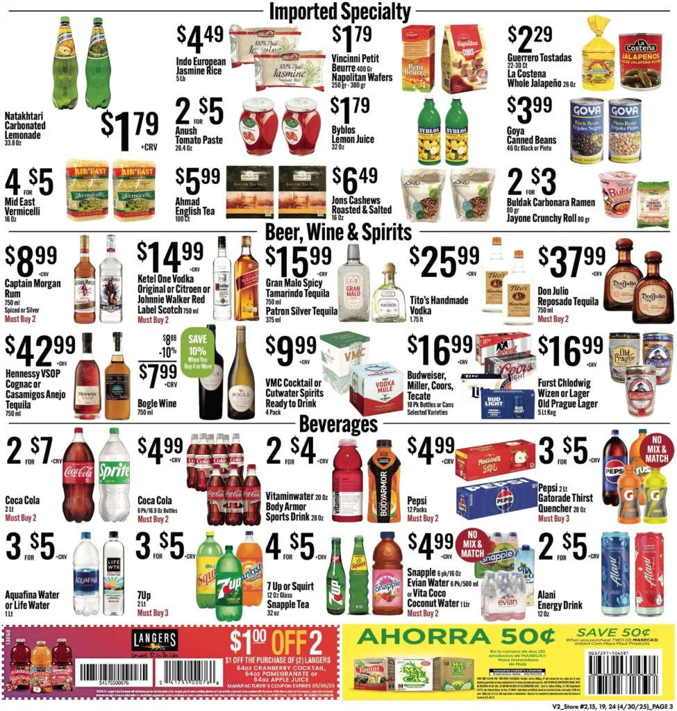 jons weekly specials