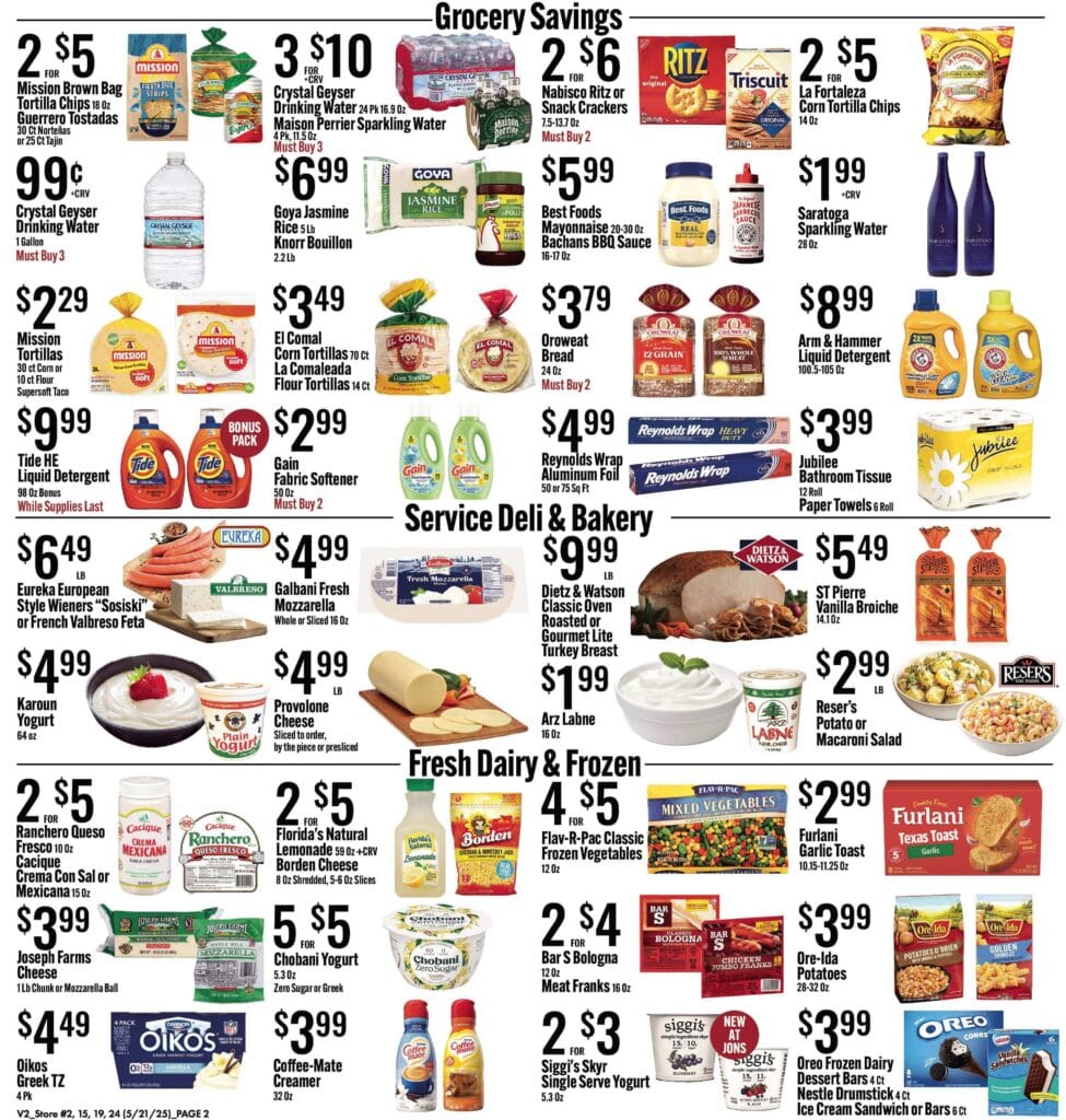 2 jons market weekly ad