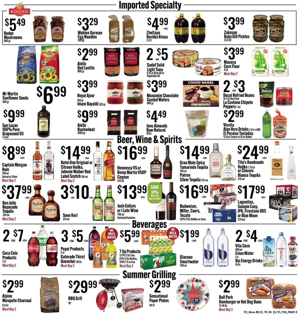 3 jons weekly specials
