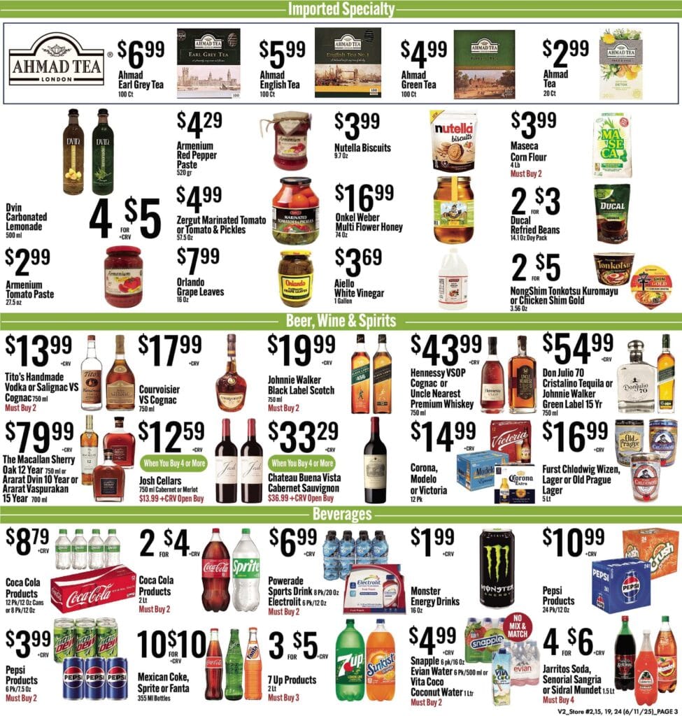 jons weekly specials